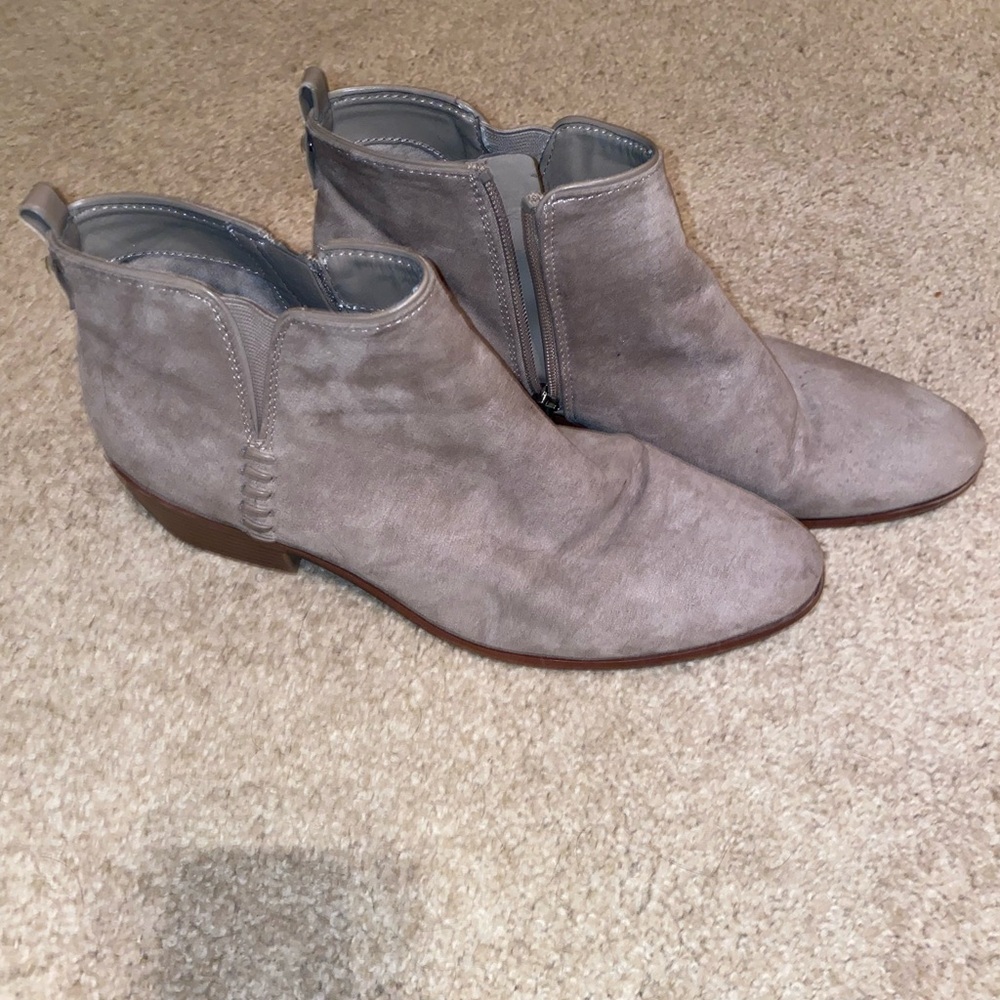 Stylish Gray Suede Ankle Boots